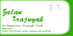 zalan krajnyak business card